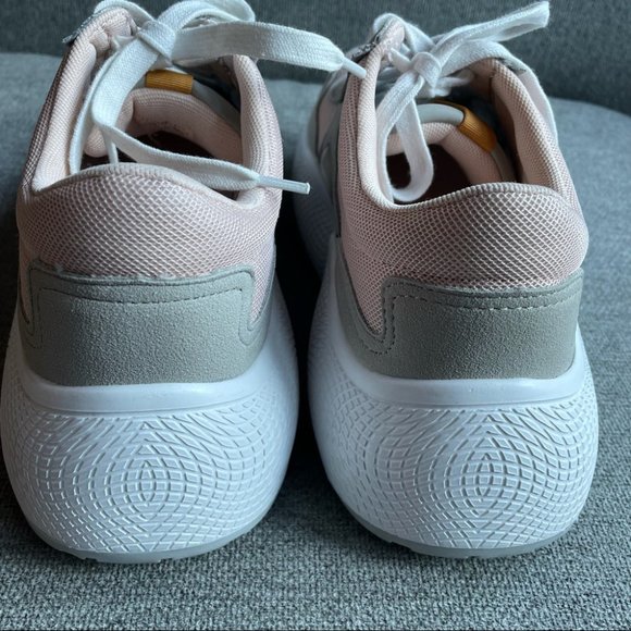 ZARA Woman Pink & Gray Platform Fashion Trainers Sneakers - Picture 5 of 10